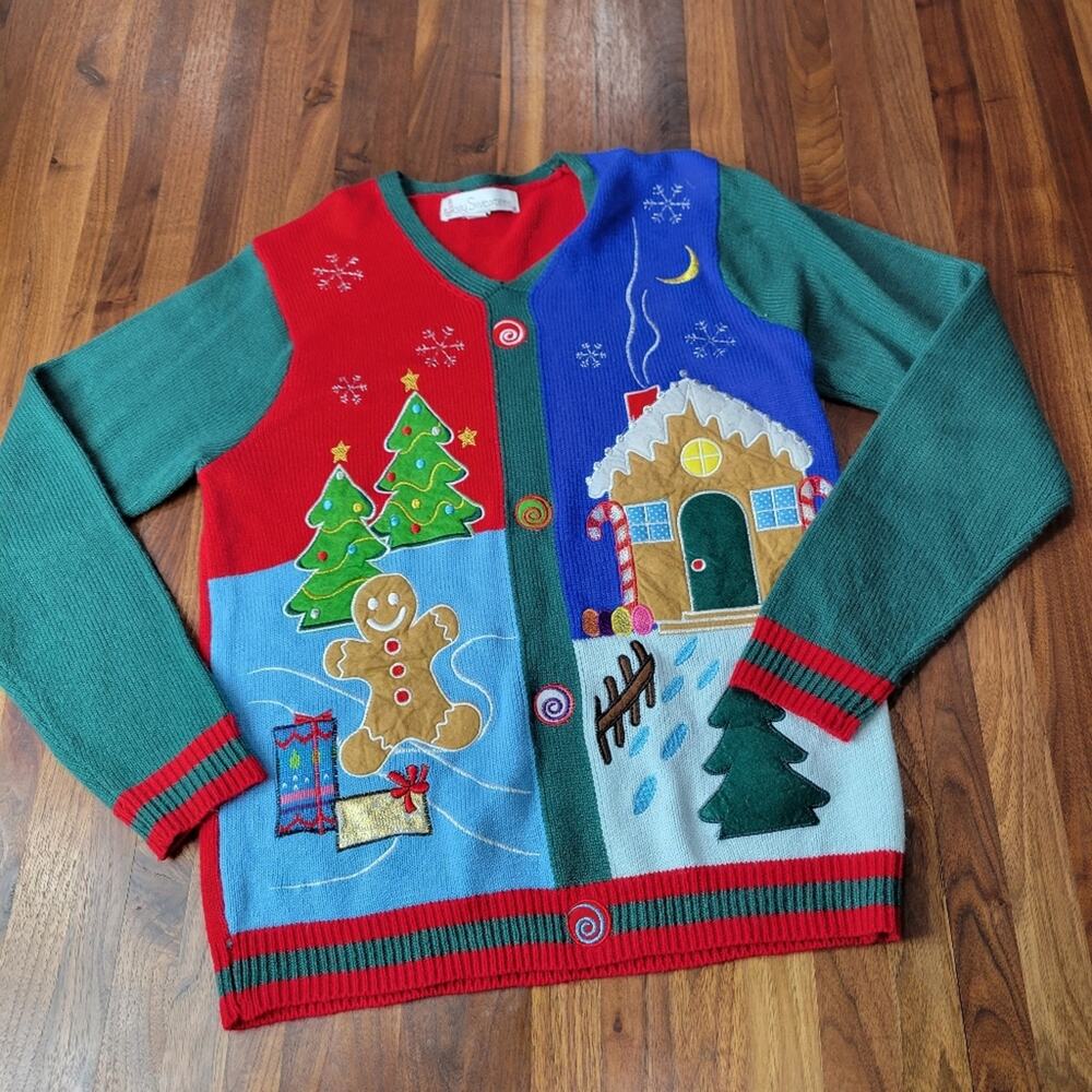 Christmas Sweater by Jolly Sweater Ugly Christmas Sweater Gingerbread